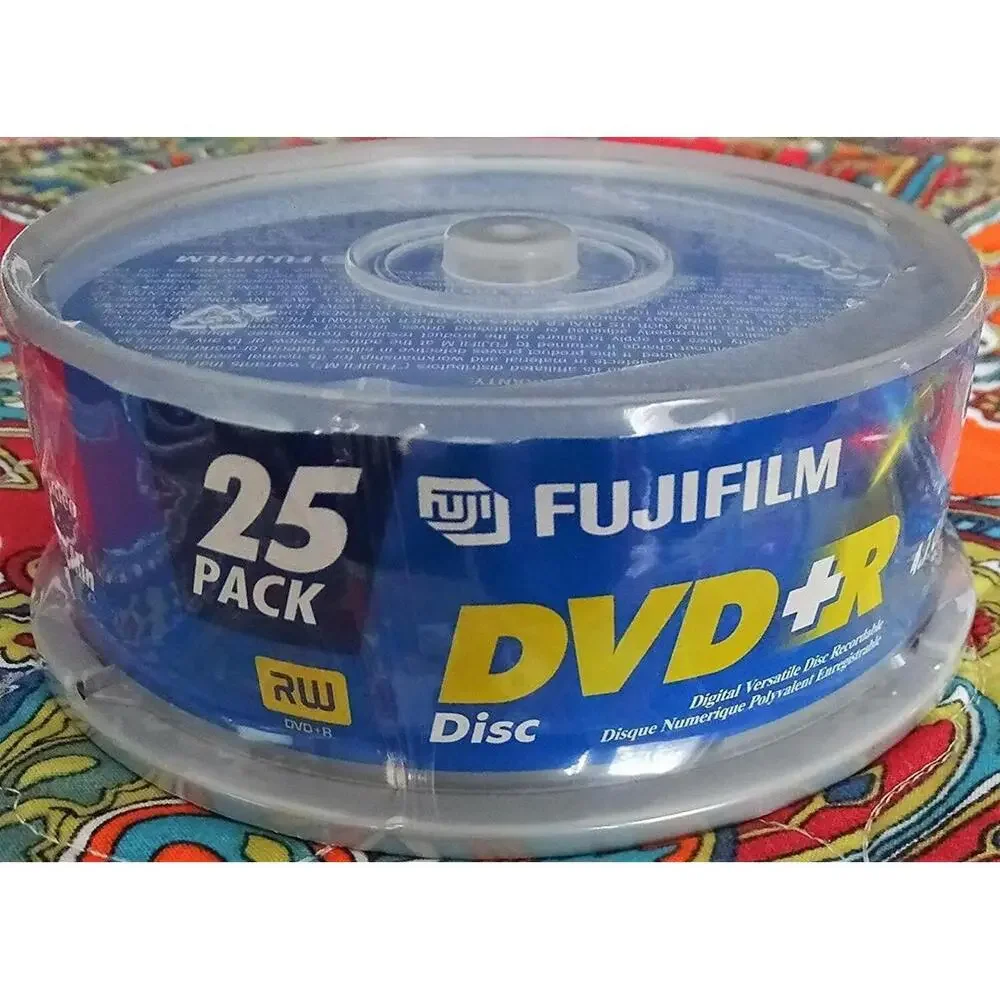 Fuji Film 25 Pack Dvd 4.7 gb/go 120 Minutes DVD-R New And Sealed